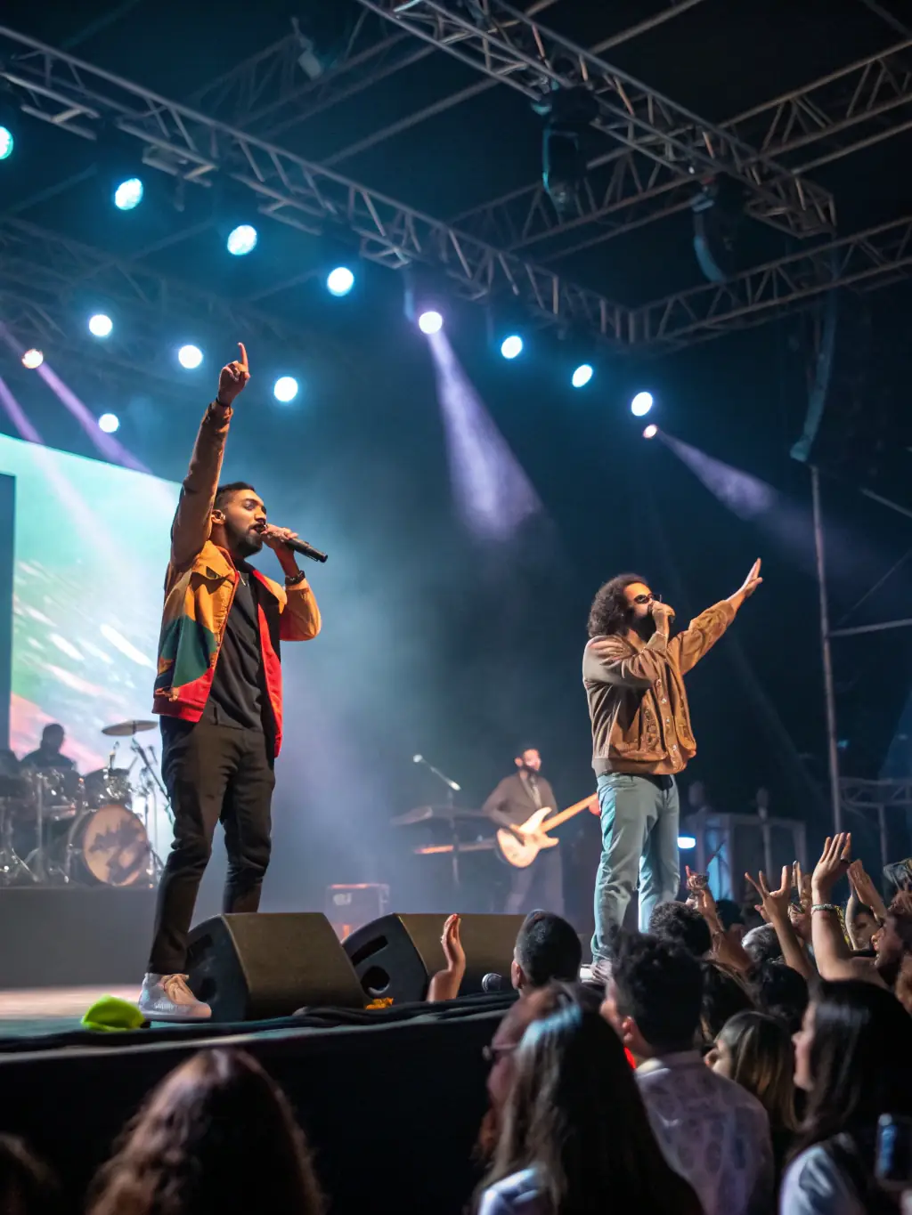 A photograph capturing a live performance supported by CHUKCHUKA, showcasing the energy and artistic expression of the event.